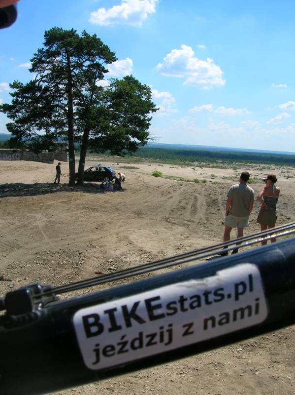 wlepka bikestats, pustynia błędowska