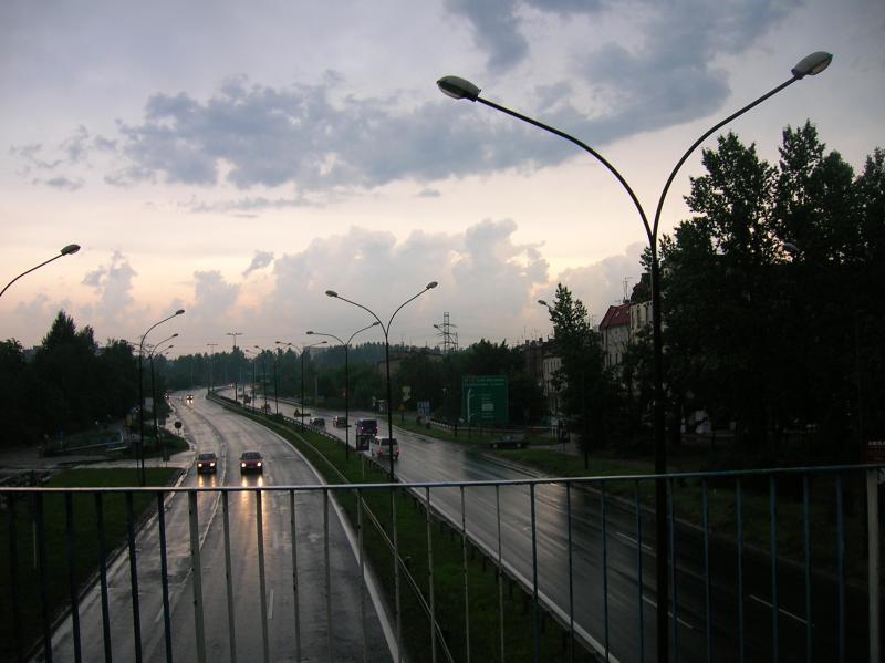 chmury, katowice
