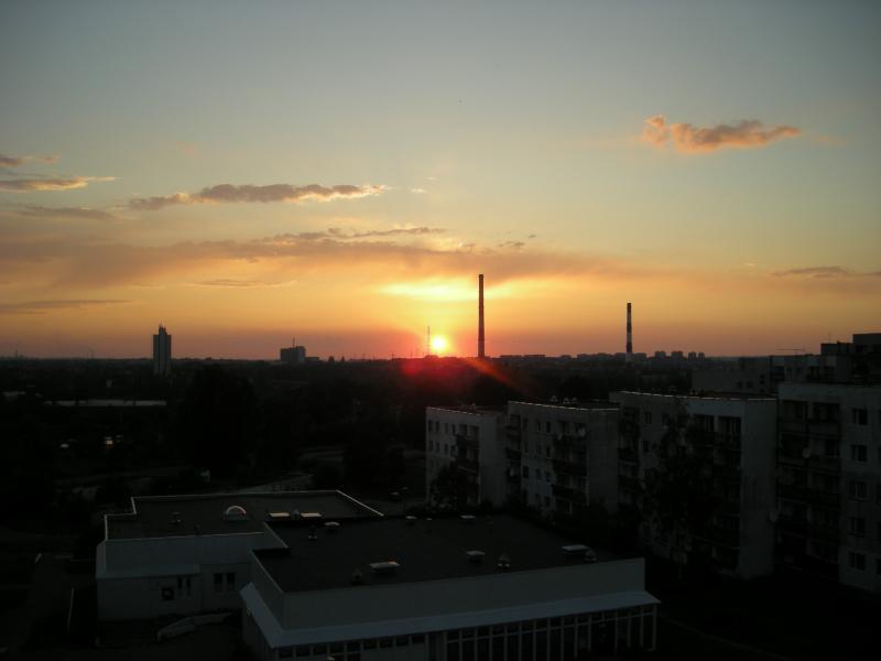 Sosnowiec - środula zachód słońca