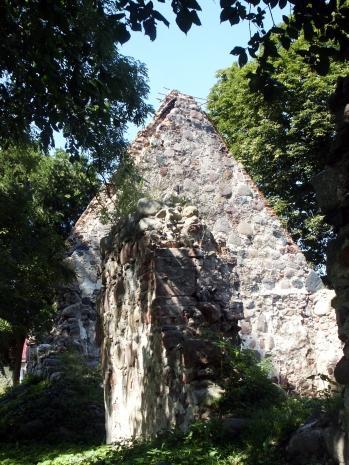 kościół, ruiny, moczyły, okolice szczecina