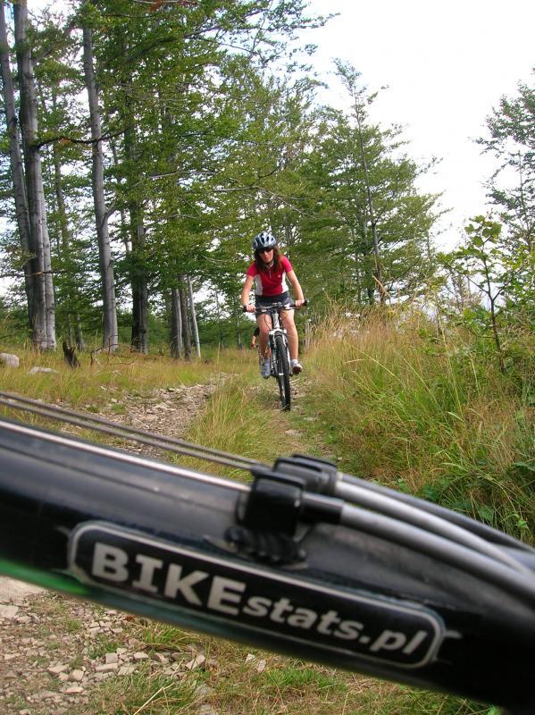 aga, wlepka bikestats, beskidy