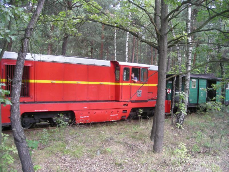 pociąg, jezioro chechło nakło