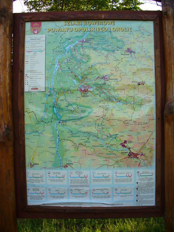 szlaku, plan, chodlik, rowerowego