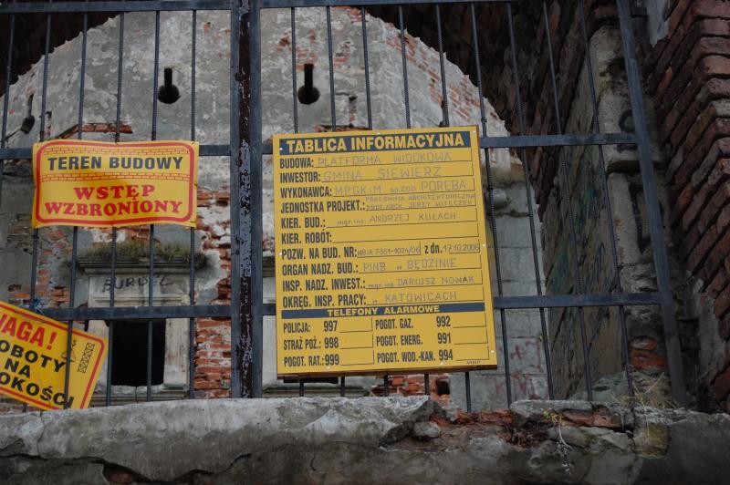 siewierz, tablica informacyjna