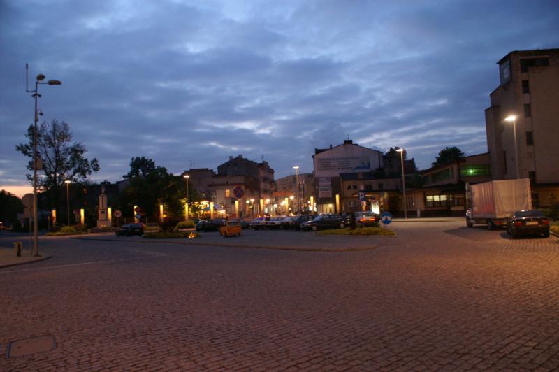 Będzin plac przed dworcem pkp