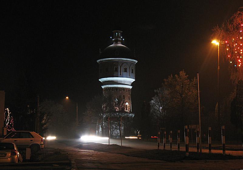 miasto, noc, ełk