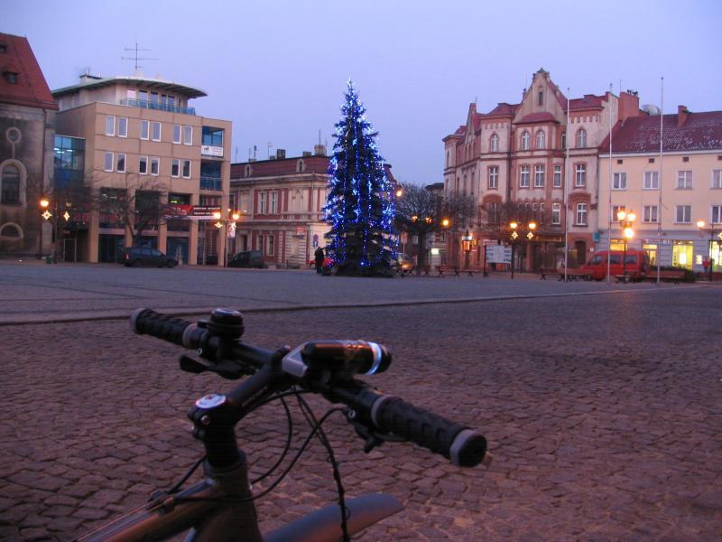 zima, rynek, tarnowskie góry, choinka