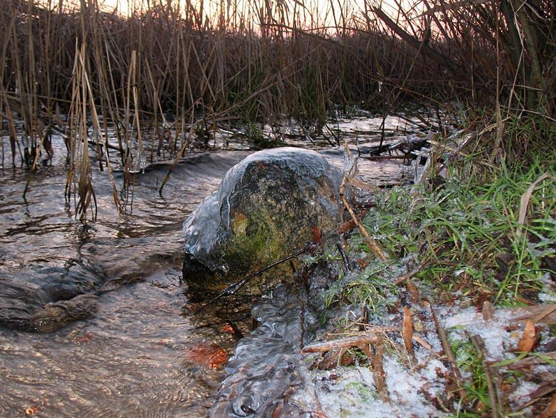 jezioro, mazury, zima