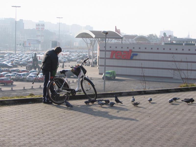 rower, kule, człowiek