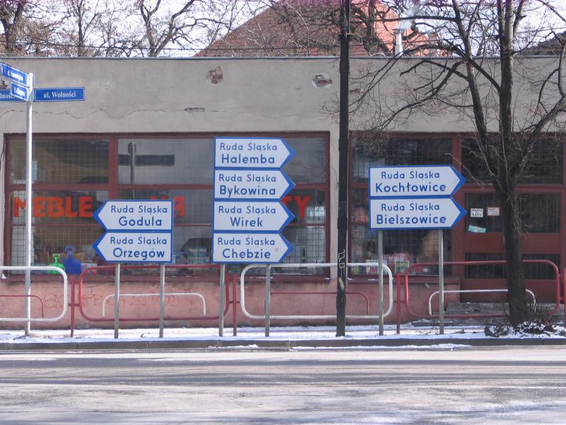 znaki, ruda, tablice