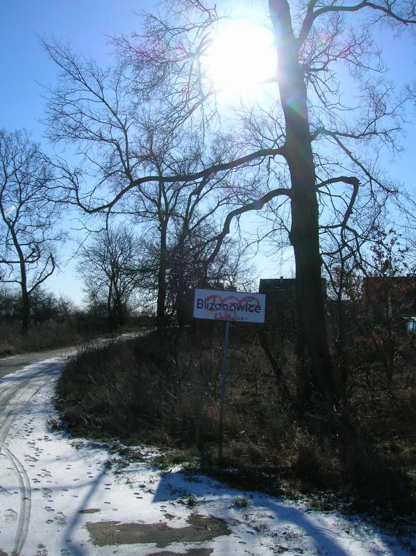 słońce, zima, blizanowice