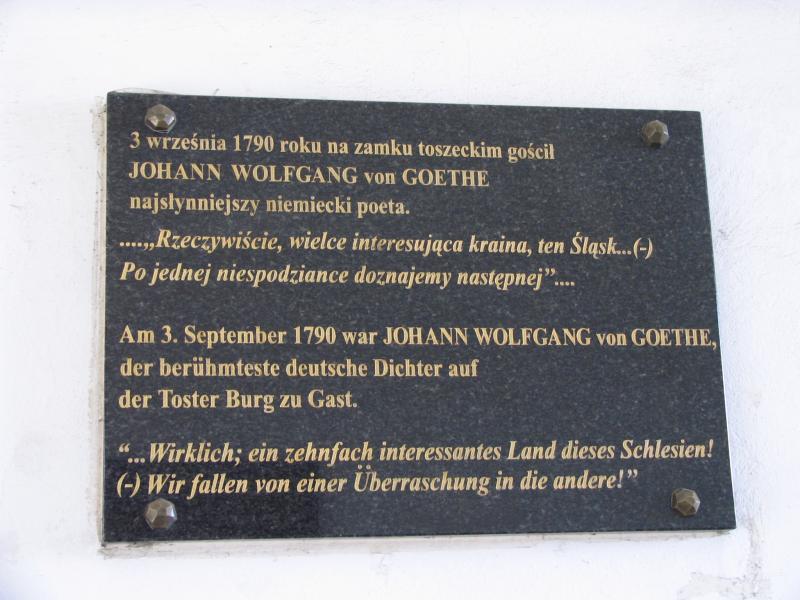 tablica, toszek, goethe