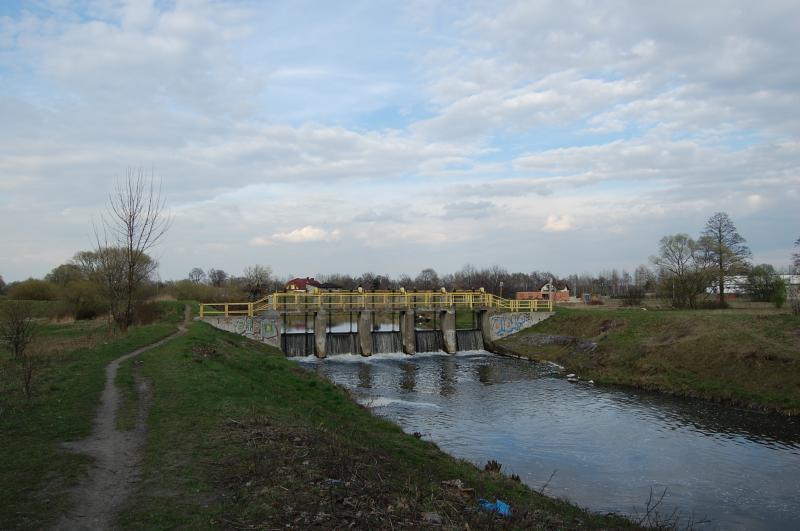 rzeka, tama, czarna przemsza
