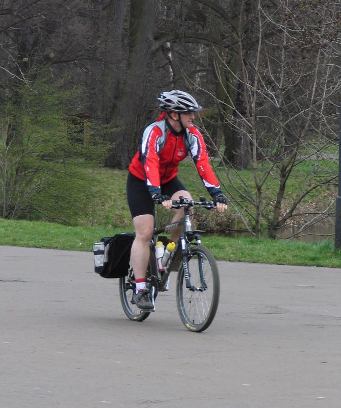 park, świerklaniec, rower