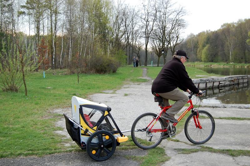 park, kazimierz, sosnowiec, rower