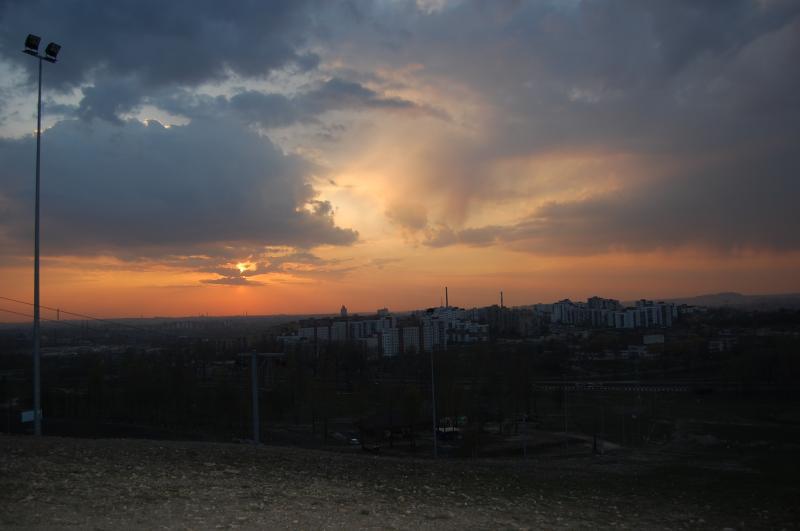 zachód słońca, sosnowiec, dsd