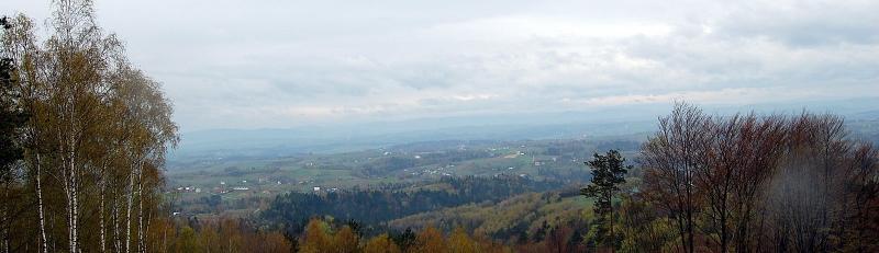 panorama, beskid niski, brzanka