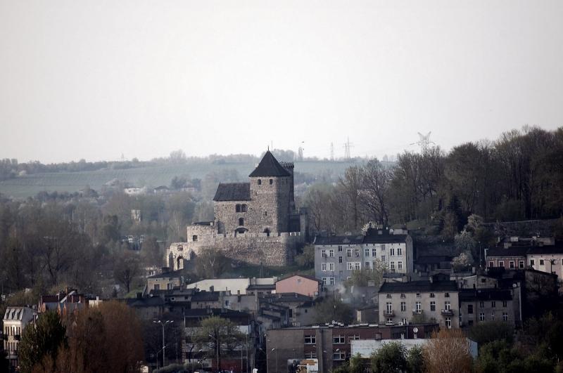 zamek, będzin, domy