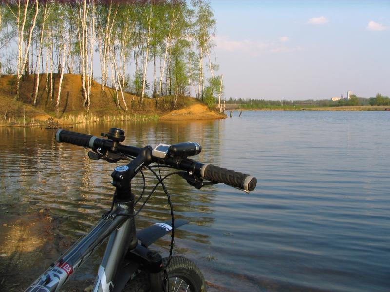 staw, miechowice, rower