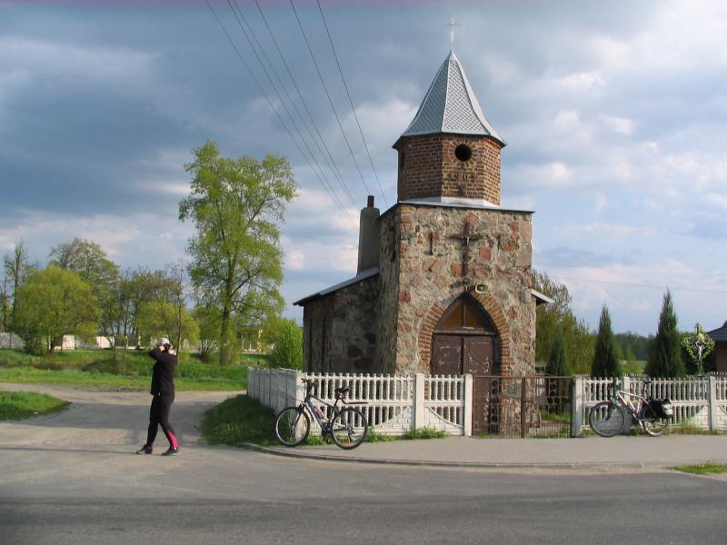 rowery, kapliczka, wielgie