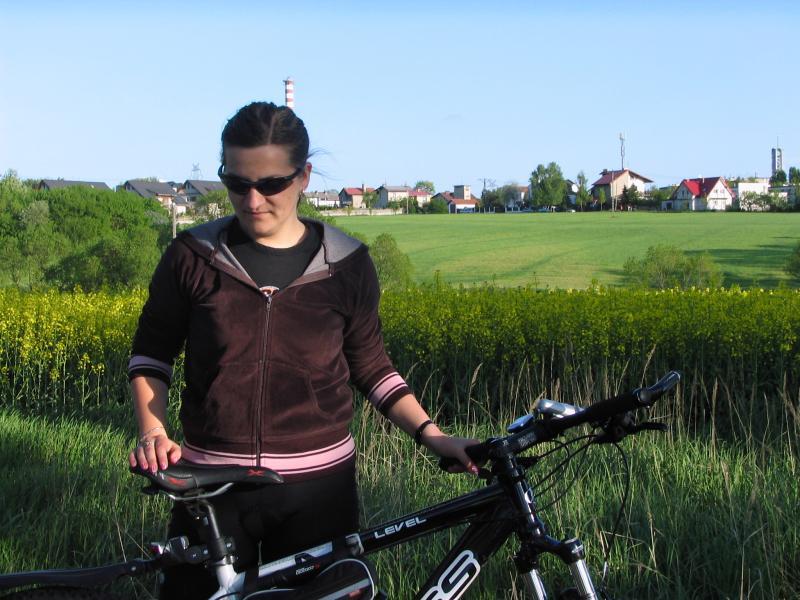 dziewczyna, helenka, rower