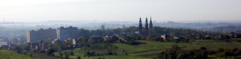 kopiec, piekary śląskie, kopiec wyzwolenia, widok z kopca