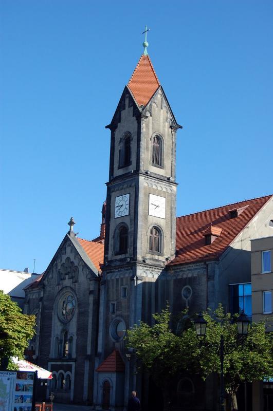 kościół, tarnowskie góry, centrum