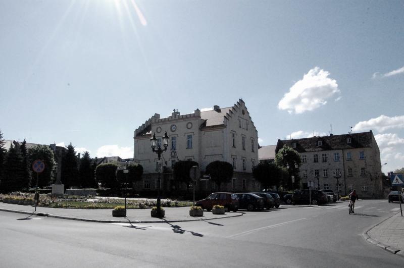 rynek, domy, pyskowice