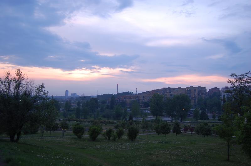 park, sosnowiec, park środula