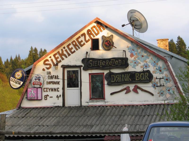cisna, knajpa, siekierezada