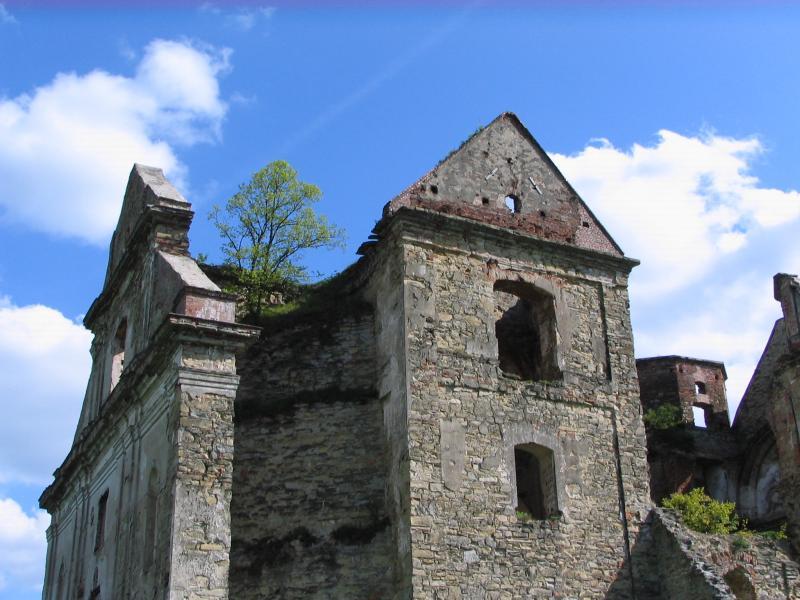klasztor, ruiny, zagórz