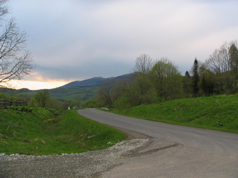 droga, bieszczady, połonina