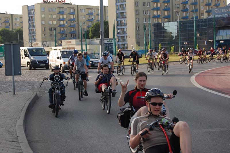 katowice, rondo, masa krytyczna