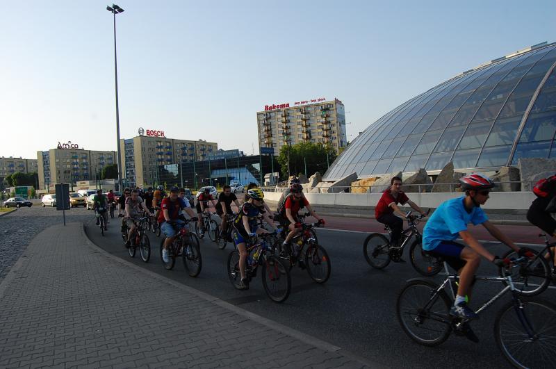 katowice, rondo, masa krytyczna