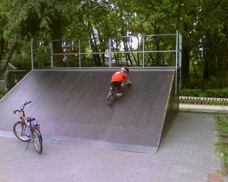 skate park, września, rampa