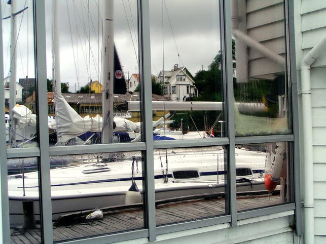 jacht, haugesund, odbicie