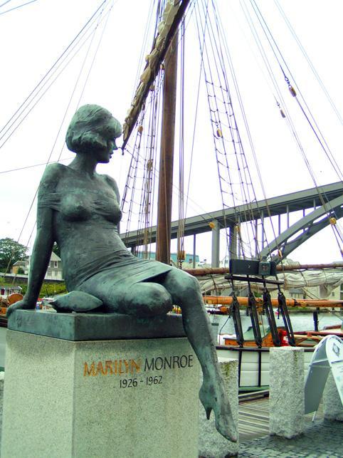 pomnik, haugesund, marlin monroe