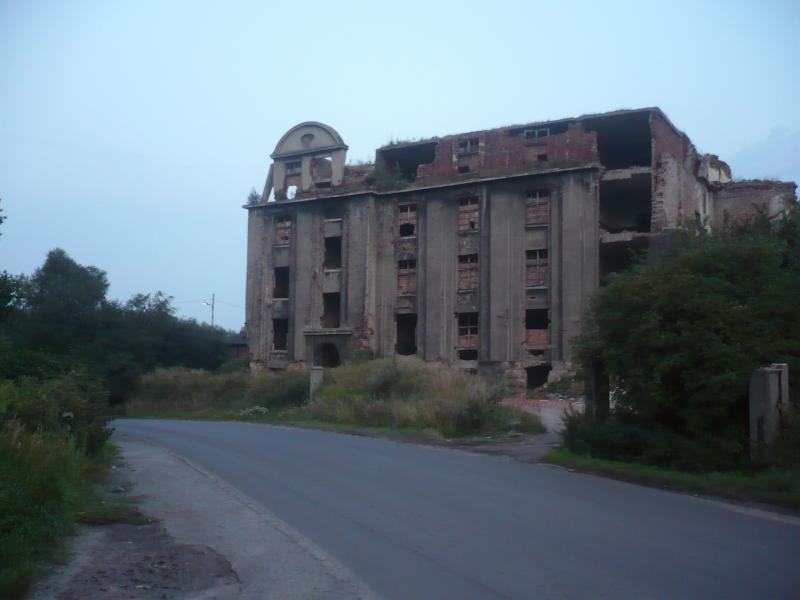 budynek, biskupice, rudera