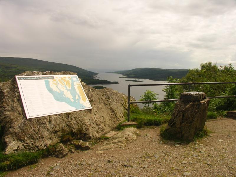 scotland, argyll, glendaruel, loch ridon and loch ruel, viewpoint