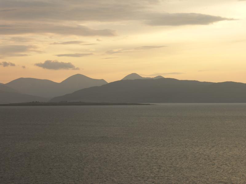 scotland, sunset, isle of skye, skye bridge