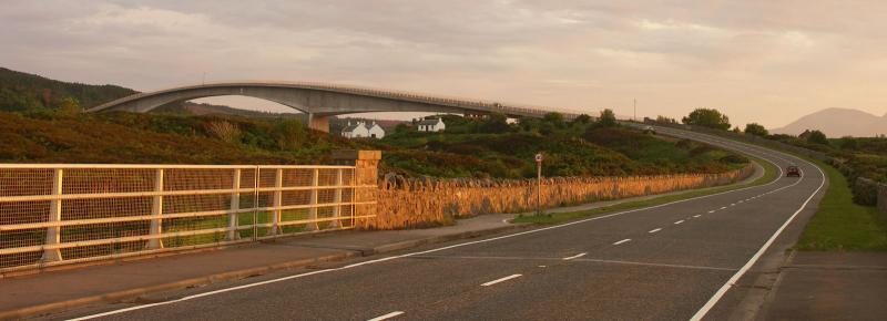 scotland, sunset, isle of skye, skye bridge
