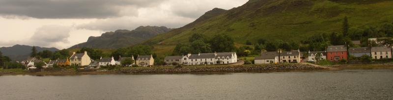 scotland, highlands, dornie village