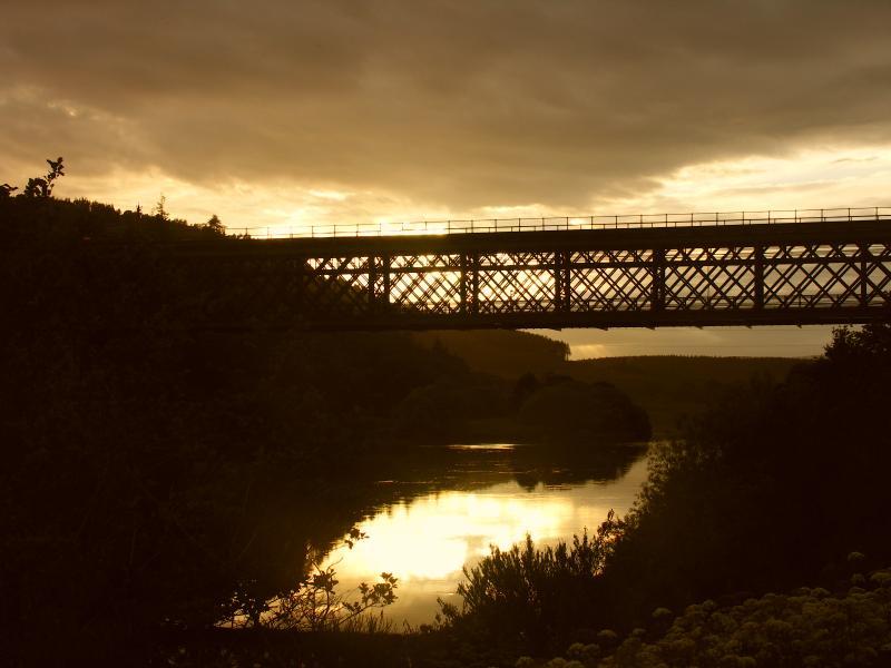 scotland, sunset, highlands, lairg