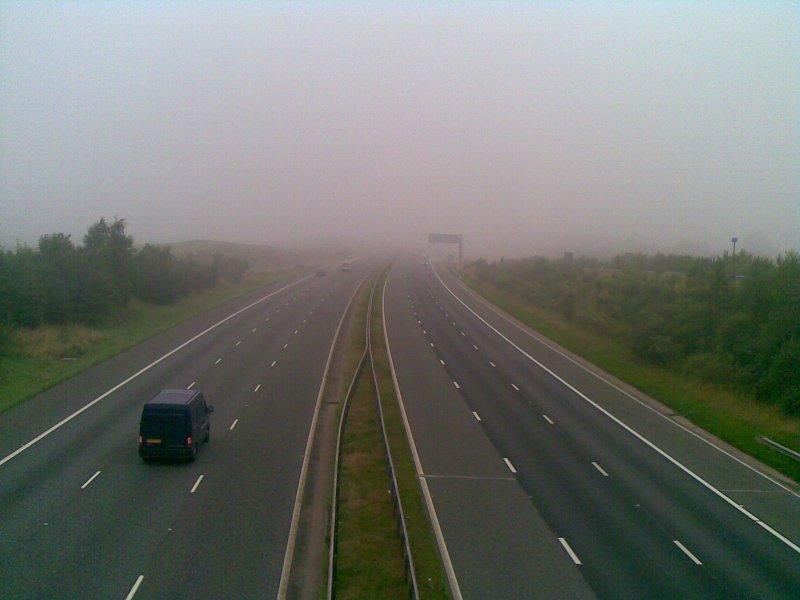 mgla, anglia, austostrada