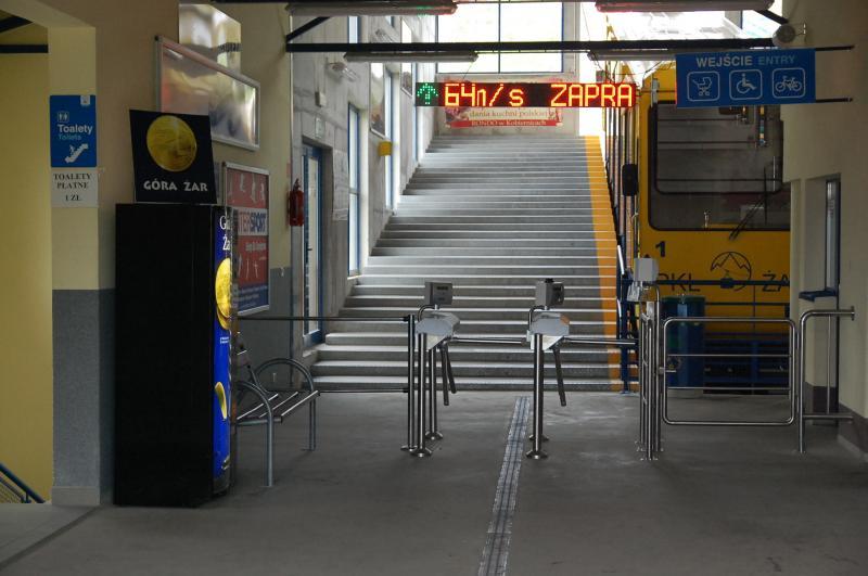 Góra żar - Dolna stacja