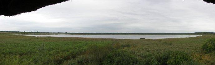 panorama, jezioro, świdwie