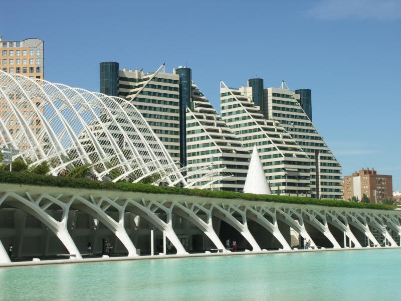 espana, valencia, la ciudat de les artes i les ci