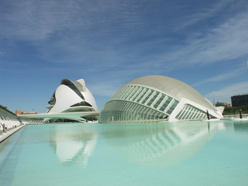 espana, valencia, la ciudat de les artes i les ci