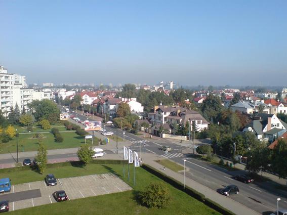 miasto, panorama, warszawa