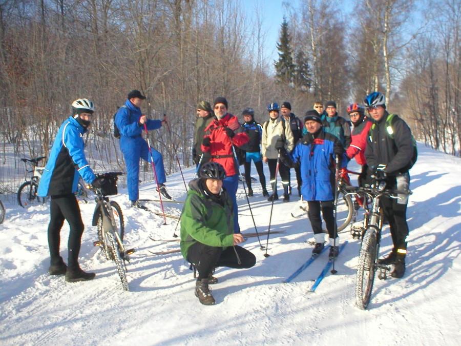 Spotkanie z rowerowymi narciarzami ze STOP-U